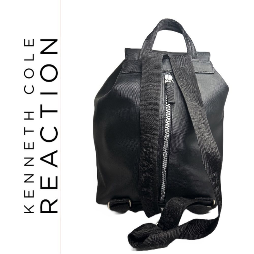 Kenneth Cole Reaction Black Drawstring Backpack‎ - Picture 2 of 3